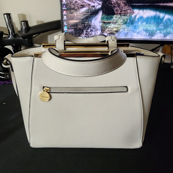Christian Lacriox White Sachel Handbag EUC - Picture 2 of 3